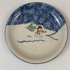 Thomson Snowman Salad Plate 2113838 christmas